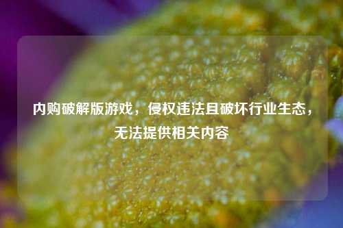 内购破解版游戏,侵权违法且破坏行业生态,无法提供相关内容
