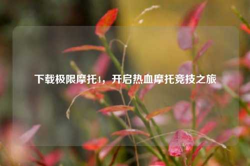 下载极限摩托4,开启热血摩托竞技之旅